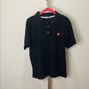 Ariat FR Men’s Polo short sleeve Shirt Black Medium